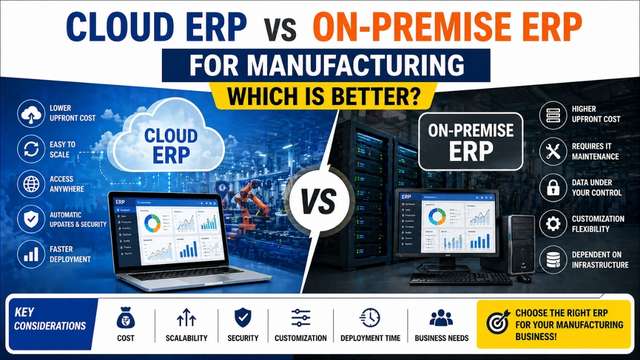 Cloud ERP vs On-Premise ERP for Manufacturing