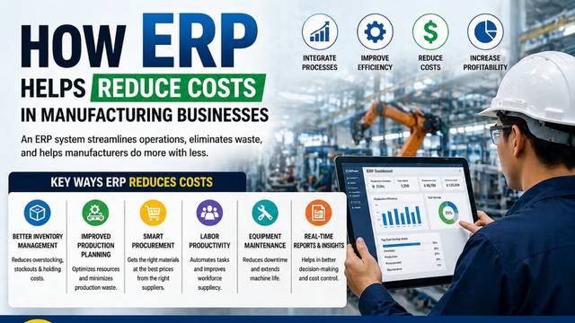 How ERP Helps Reduce Costs in Manufacturing Businesses