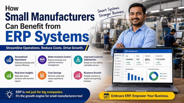 How Small Manufacturers Can Benefit from ERP Systems