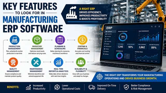 Key Features to Look for in Manufacturing ERP Software